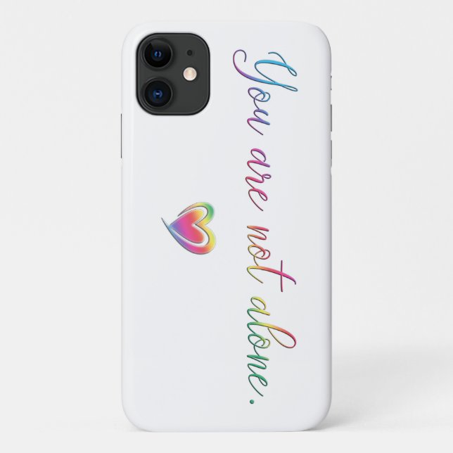 Coques Case-Mate iPhone Vous N'Êtes Pas Seule (Dos)