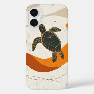 Coques iPhone 16 Voyage tranquille de tortue