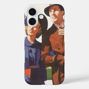 Coques iPhone 16 Voyage Vintage, Touristes en Vacances faisant du T