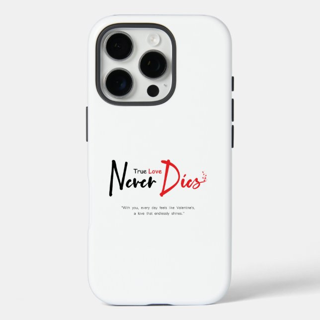 Coques Case-Mate iPhone Vraiment l'amour ne meurt jamais (Verso)