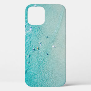 Case-Mate iPhone Case Vue aérienne des surfeurs, océan clair.