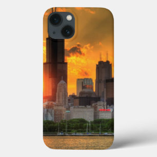 iPhone 13 Case Vue de l'horizon de Chicago d'Adler
