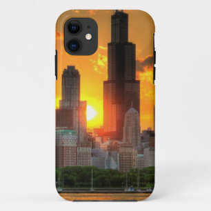 Coques Pour iPhone Vue de l'horizon de Chicago d'Adler