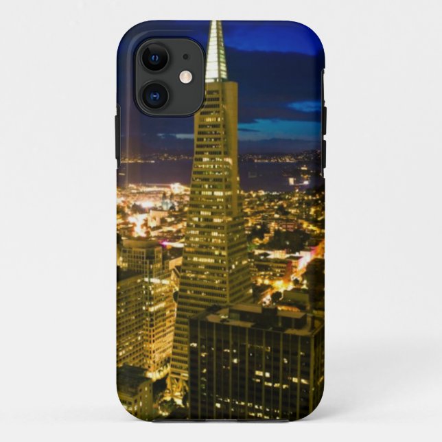 Coques Case-Mate iPhone Vue de nuit de San Francisco. (Dos)