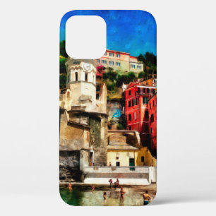 Case-Mate iPhone Case Vue de Vernazza, Italie. Aquarelle