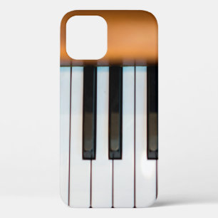 Case-Mate iPhone Case Vue du haut du piano à touches vintages. abstrait,