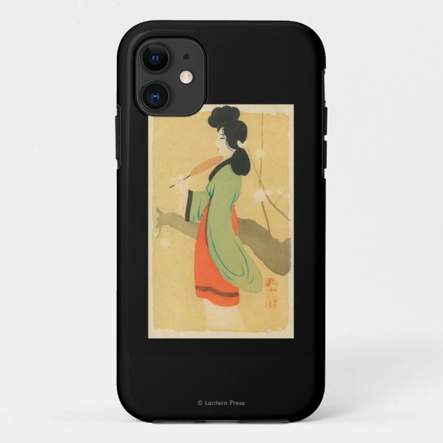 Coques Case-Mate iPhone Vue d'une femme japonaise dans ParisParis, France (Dos)