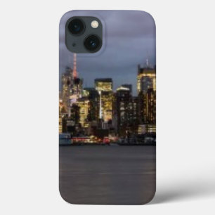Etui iPhone 13 Vue panoramique de début de soirée de Manhattan