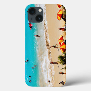 Coques Pour iPhone Vue surélevée de la scène de Waikiki Beach, Honolu