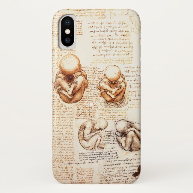 Coques Case-Mate iPhone Vues d'un foetus dans l'utérus, Ob-Gyn Médicale (Dos)