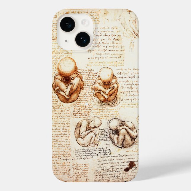 Coques Case-Mate iPhone Vues d'un foetus dans l'utérus, Ob-Gyn Médicale (Verso)