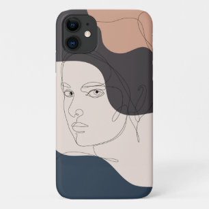 Case-Mate iPhone Case Wall Art Boho Art Woman Line Art Creative