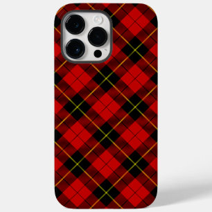 Coque Pour Pour iPhone 14 Pro Max Wallace tartan rouge noir plaid