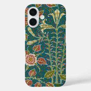 Coques iPhone 16 Walter Crane Fleur de Lys et Rose Florale Vintage