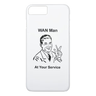 Coque iPhone 8 Plus/7 Plus WAN Man À Votre Service Retro Tech