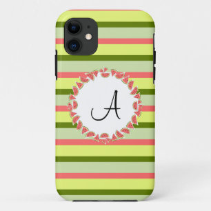 Coque iPhone 11 Watermelon Stripe Classic 'Monogram' iPhone 5 coqu