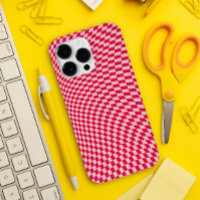 Wavy À damiers Crimson Cherry déchirée esthétique