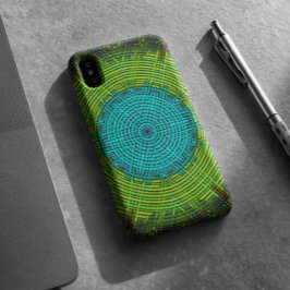 Case-Mate iPhone Case Weaver Mandala bleu et vert