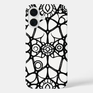 Coques iPhone 16 Web of Wonder : Un Doodle fascinant