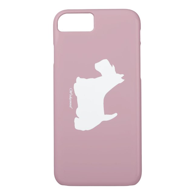 Coques Case-Mate iPhone Wedgewof Scottish Terrier Pink (Dos)
