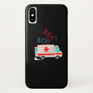 Case-Mate iPhone Case WEE WOO AMR EMT AMR Paramedic Tee Funny