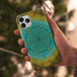 Case-Mate iPhone Case Weer Mandala bleu et jaune