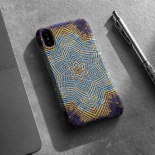 Case-Mate iPhone Case Weer Mandala bleu et jaune