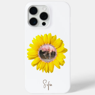 Coque iPhone 15 Pro Max Western Foral Yellow Sunflower Boots Fête des mère
