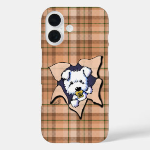 Coques iPhone 16 Westie Baby BLAST Plaid