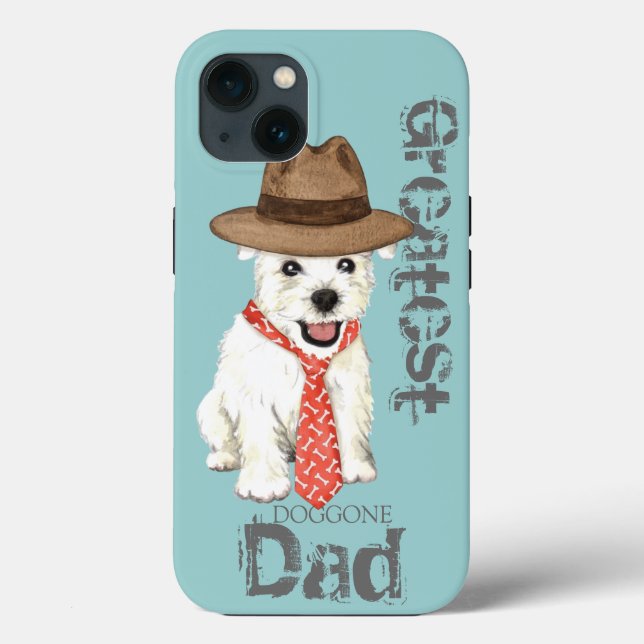 Coques Case-Mate iPhone Westie Papa (Verso)