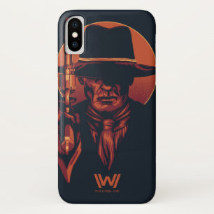 Case-Mate iPhone Case Westworld Homme en noir avec révolver