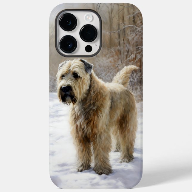 Coques Case-Mate iPhone Wheaten Terrier Laisser neiger Noël (Verso)