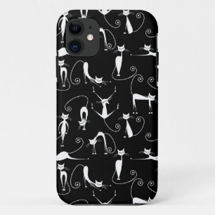 Case-Mate iPhone Case Whimsical Motif de chat blanc maigre