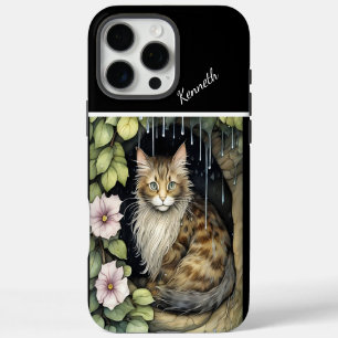 Coques iPhone 16 Pro Max Whiskered Wonder dans la pluie
