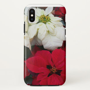 Case-Mate iPhone Case White and Red Poinsettias