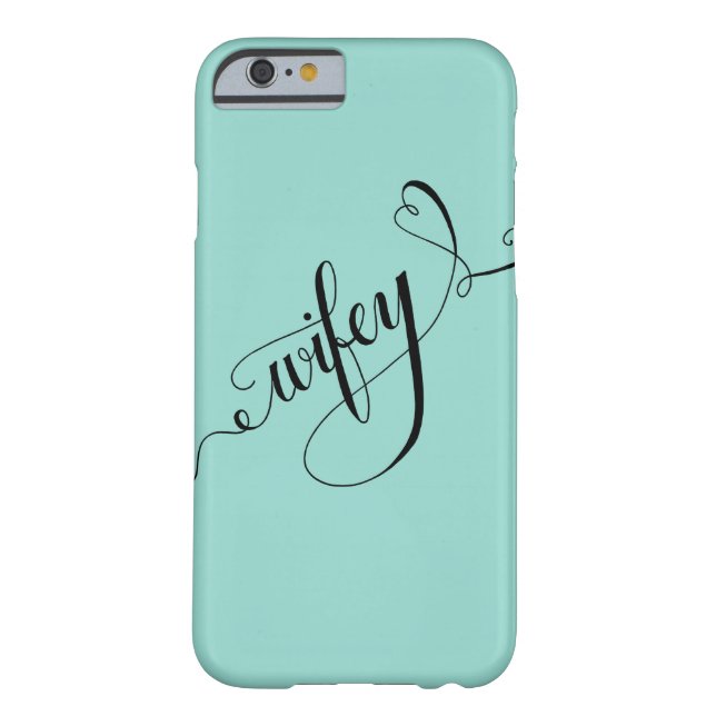 Coques Case-Mate iPhone Wifey Hand Lettering Calligraphy Heart (Dos)