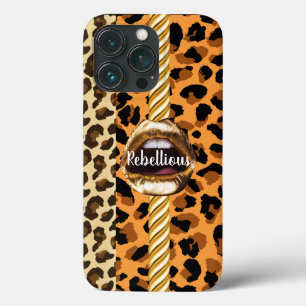 Case-Mate iPhone Case Wild Custom Chic Gold lèvres Cadeau Beauté Girly