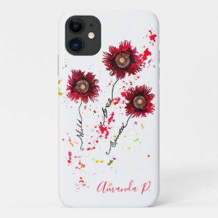 Case-Mate iPhone Case Wild Free Spirited paint splatter poppies