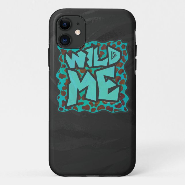 Coques Case-Mate iPhone Wild me Dalmatien Conception Brown et Turquoise (Dos)