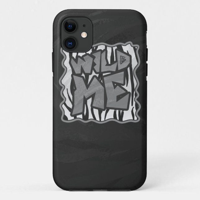 Coques Case-Mate iPhone Wild Me Tiger noir et blanc (Dos)