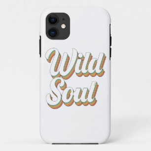 Case-Mate iPhone Case WILD SOUL 70's typographie rétro design vintage