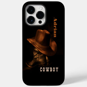 Coque Pour Pour iPhone 14 Pro Max wild west cowboy boot casquette personnalisé