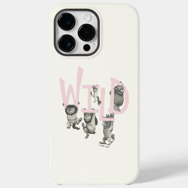 Coques Case-Mate iPhone WILD | Wild Things et Max - Rose (Verso)