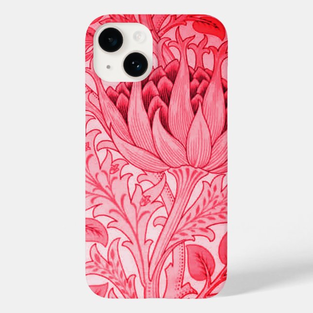 Coques Case-Mate iPhone William Morris Artichoke Red Scarlet Crimson (Verso)