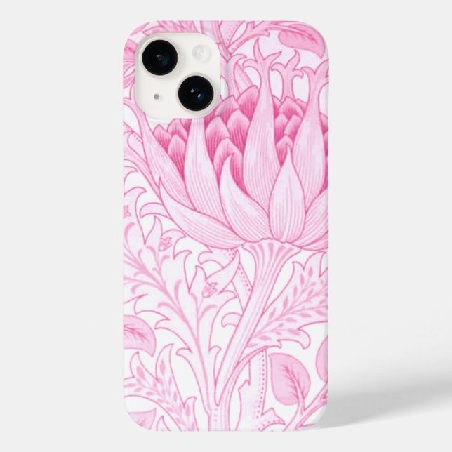 Coques Case-Mate iPhone William Morris Artichoke rose pâle (Verso)
