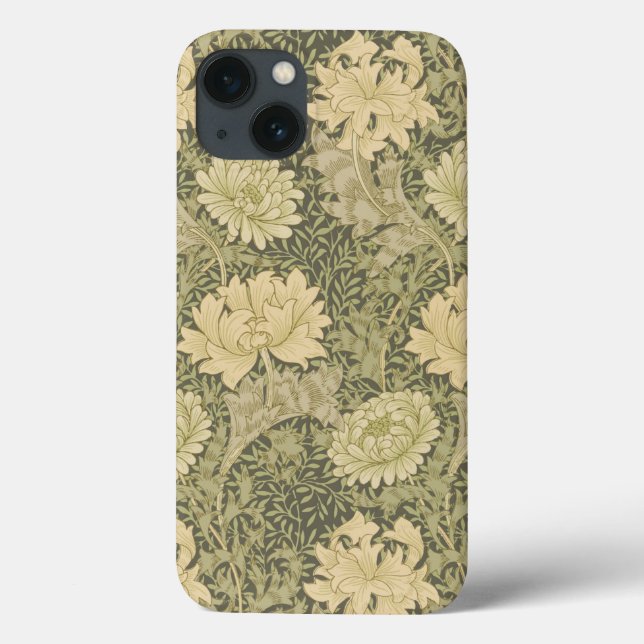 Coques Case-Mate iPhone William Morris Chrysanthemum Fleur d'âge (Verso)