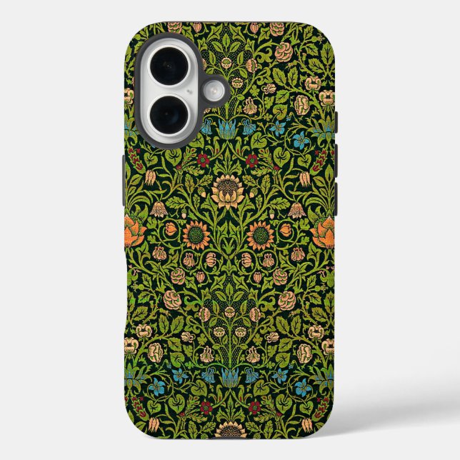 Coques Case-Mate iPhone William Morris - Columbine, vert foncé, (Verso)