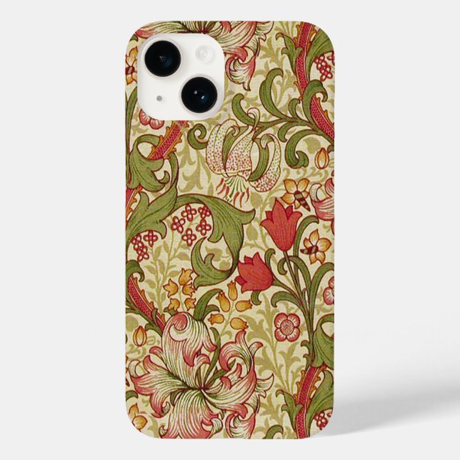 Coques Case-Mate iPhone William Morris Golden Lily modèle floral (Verso)
