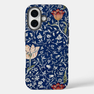 Coques iPhone 16 William Morris Medway Floral bleu