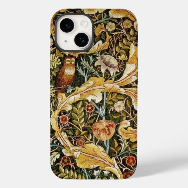 Coques Case-Mate iPhone William Morris Owl et Acanthus (Verso)